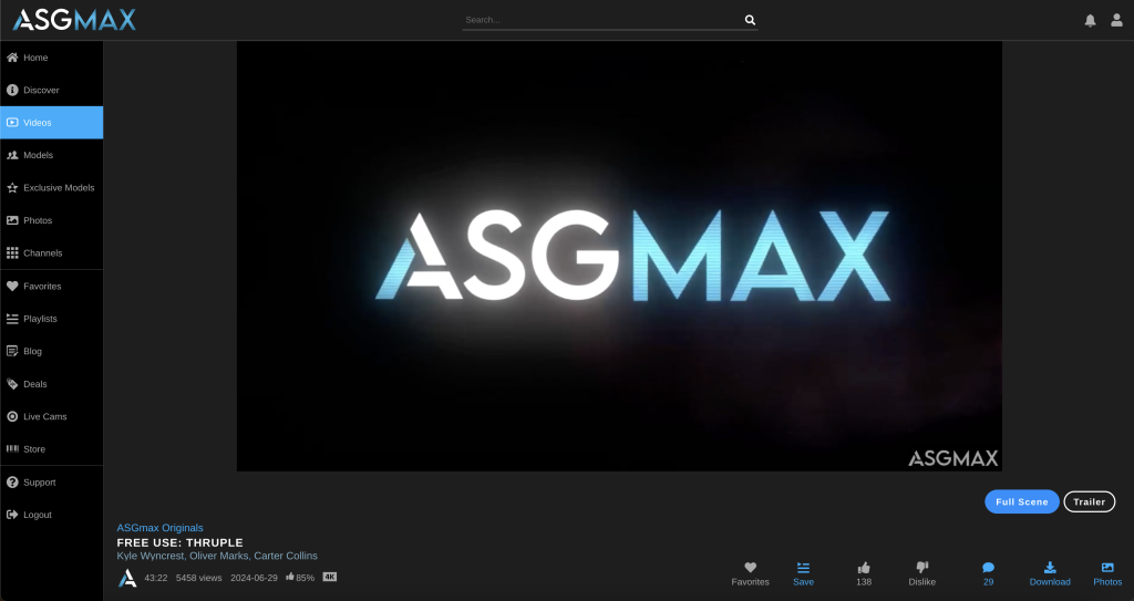 ASGMAX Video UI